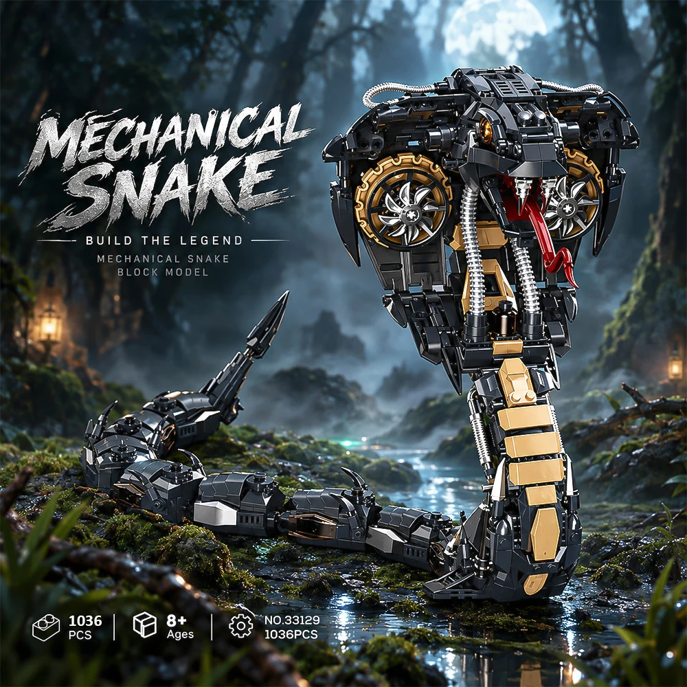 Model Kit Mecha - Mechanical Cobra Style Animal Model Building