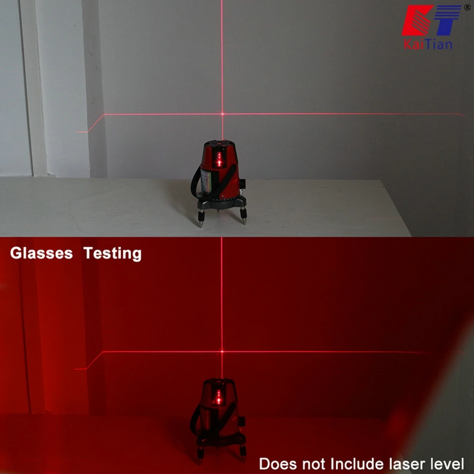 KaiTian Laser Glasses for Red Beam Green Line Self Leveling Laser level Adjustable Construction Infrared Nivel Laser Level Tools