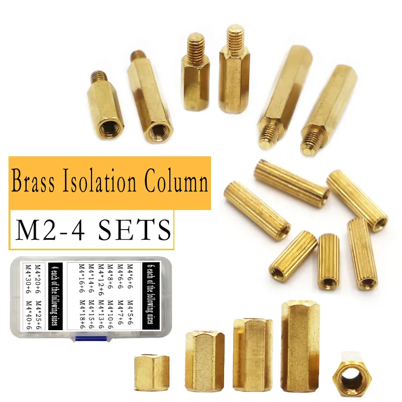 

Motherboard Standoffs Screws Nuts Kit for DIY Electronic PCB Circuit Hex Pillar Mount Male Female Brass Spacer M2 M2.5 M3 M4