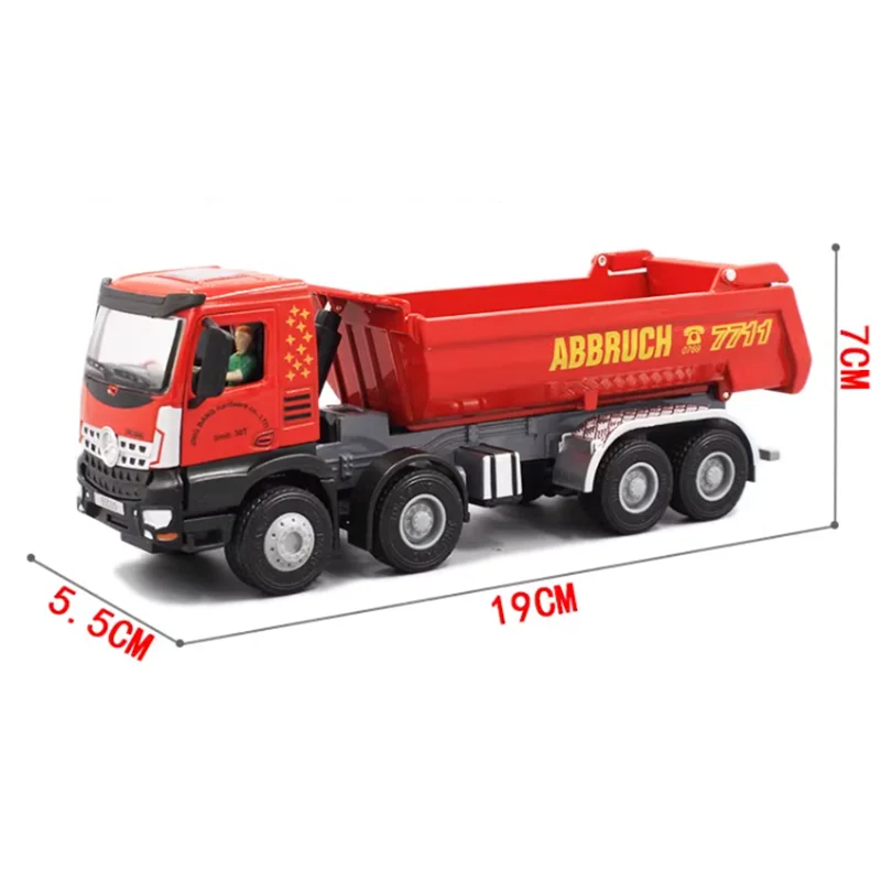 

Diecast 1:50 Scale Large Alloy Dump Truck Car Engineering Vehicle Model Adult Collection Toy Finished Souvenir Decoration Gift