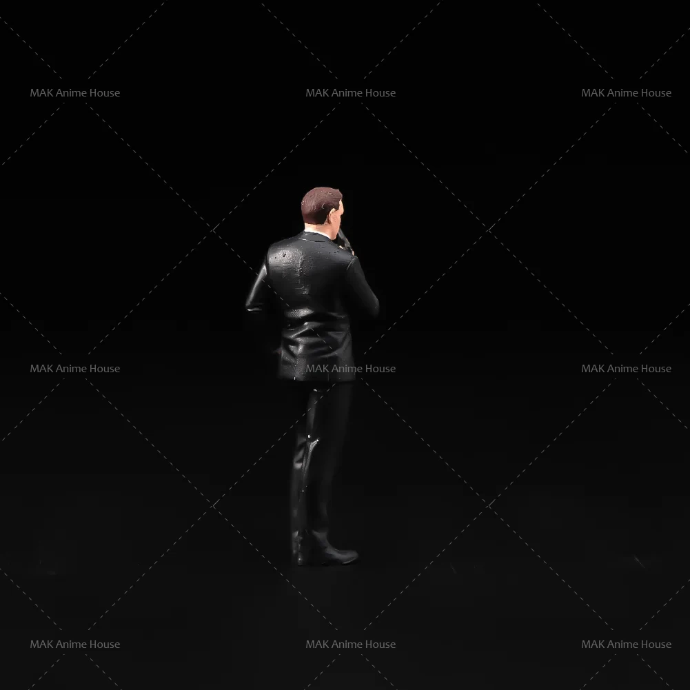 3d impresso miniaturas 1/64 1/43 1/87 grã-bretanha agente pistola terno masculino cena tridimensional adereços figuras modelo decoração