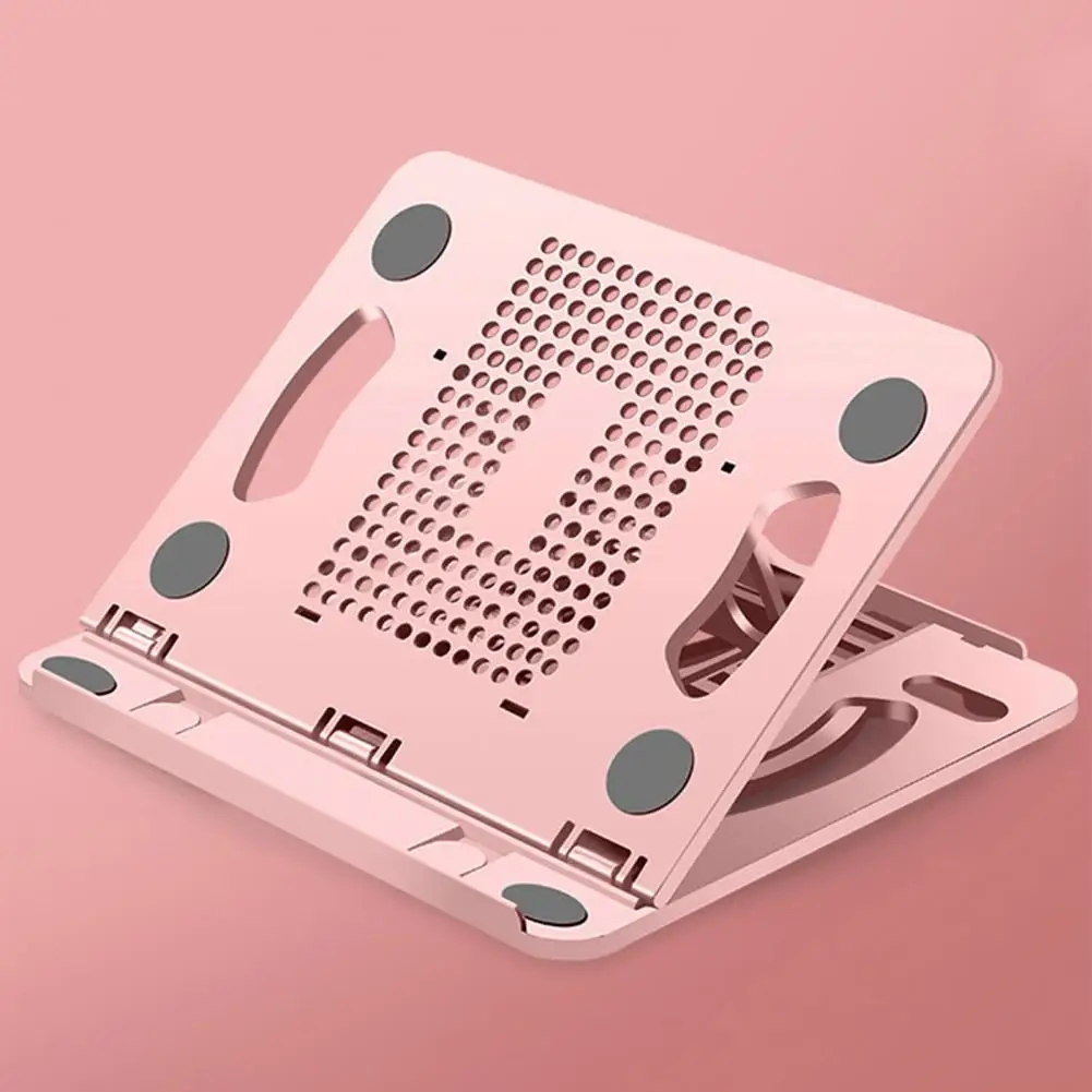 Подставка для ноутбука, Портативная Складная Настольная подставка для ноутбука с 8 уровнями регулировки высоты, с отверстиями, треугольниками для отвода тепла, для телефона