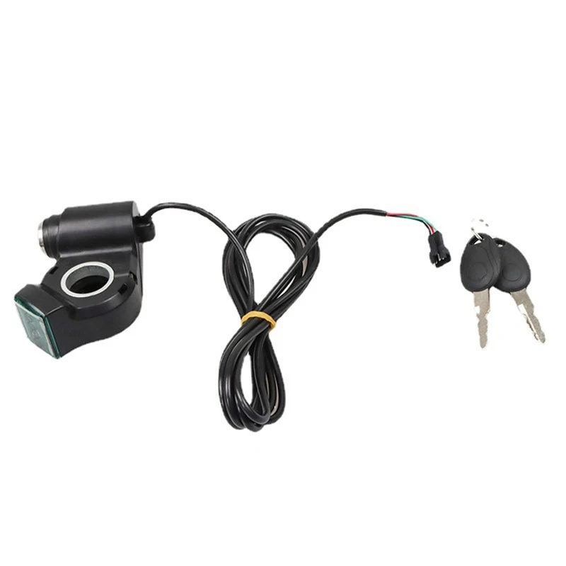 M4 Electric Vehicle Thumb Throttle Voltmeter Key Start Switch Off Door Lock For Kugoo Electric Scooter