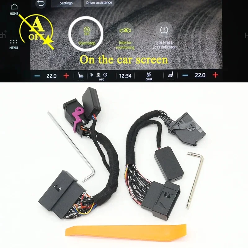 Auto Start Stop Eliminator Cable Plug Fit for Skoda Octavia A8 MK4 2020-2026, Engine Idle Stop Disable Mod Accessory