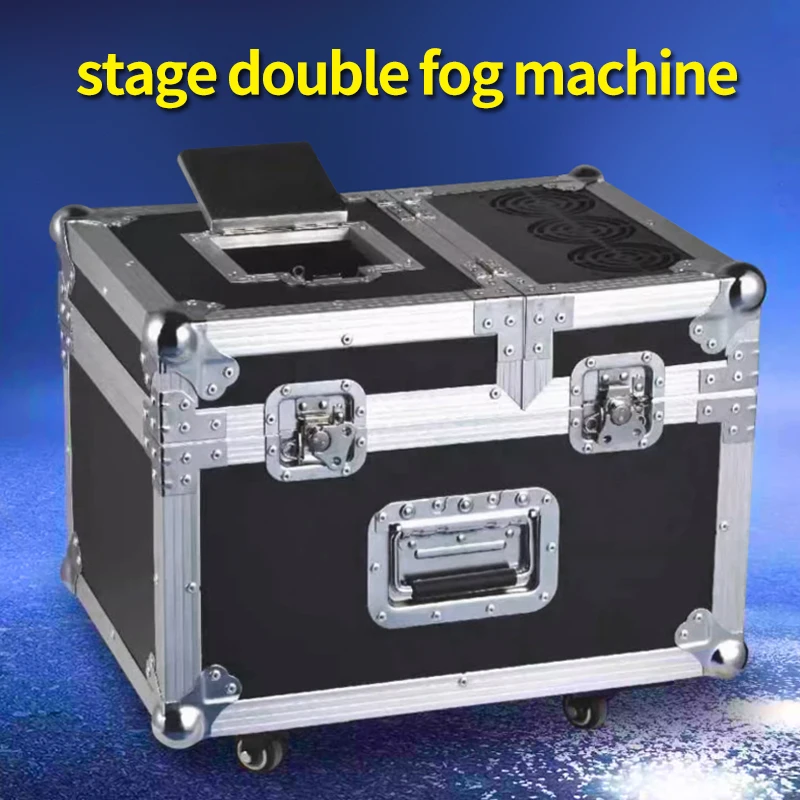

900W Double Fog Machine Stage Special Effect Fan Angle Adjustable DJ Smoking Spraying Machine for Disco Wedding Bar Performance