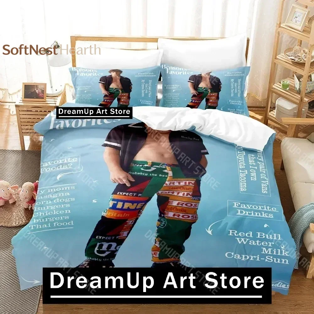 2026 3D Print Benson Boone Bedding Set Single Twin Full Queen King Size Bed Set Adult Kid Bedroom Duvetcover Sets 3D Print Anime