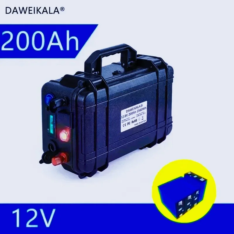 12V 200Ah lithium iron phosphate battery/suitable for golf carts/RVs/solar energy/energy storage inverters/marine motors