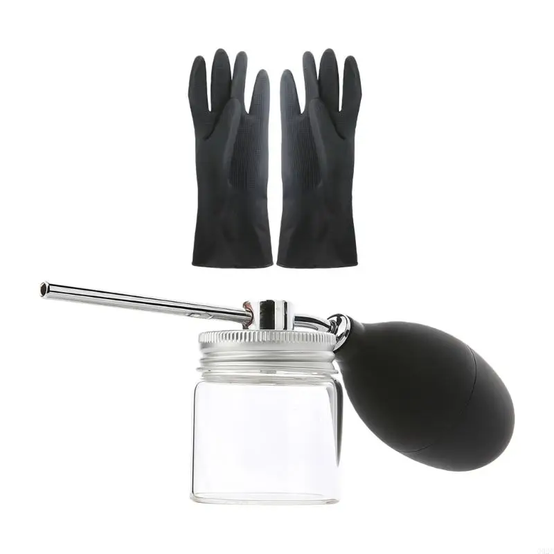 G92C Diatomaceous Earth Powder Dusters with Latex Gloves and Comfortable Grip for Gardening,Farm Use
