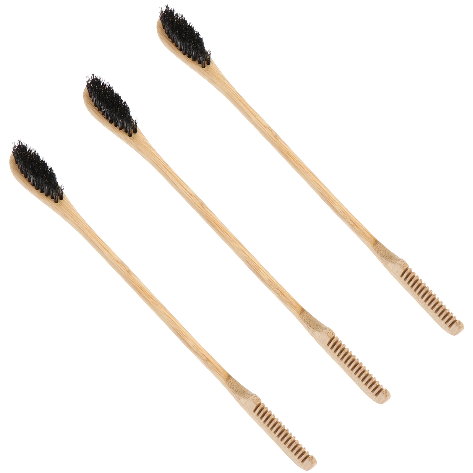 

Eyebrow Comb with Wooden Handle Brush Bamboo Eyelash Grooming Trimming Double Head Tool