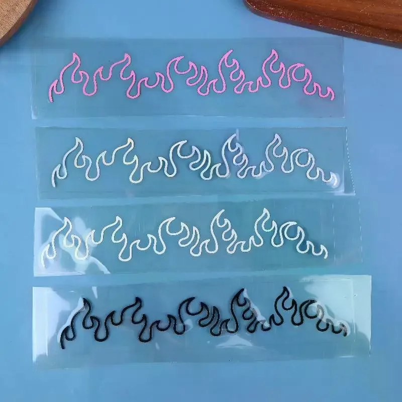 1PCS Flame Decal Sticker For Car, Laptop, Dashboard, Mirror - Gift, Mirror Decoration | Vibrant Flame Design
