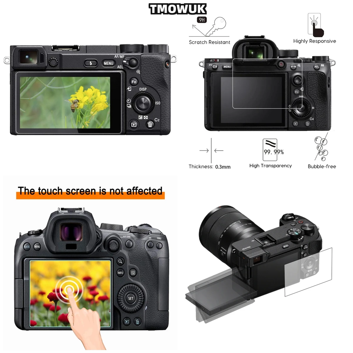 

Tempered Glass Screen Protector For RX1 RX1R A7R4 A7S3 A7C A1 A7 IV A7M4 A6100