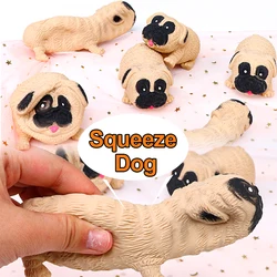 Anti-Stress Toy Pug Dog Squeeze Fidget Toys Tpr Squishy Funny Stress Relief For Kids Adults Gift Prop 1pcs J166