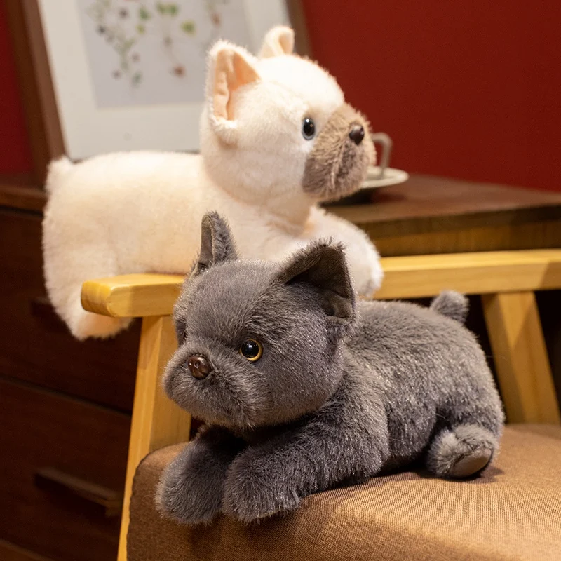 ตุ๊กตาบูลด็อกนอนจำลองขนาด 30 ซม. ของเล่นตุ๊กตาบูลด็อกน่ารัก หมอนตุ๊กตาสุนัข ของขวัญวันเกิดสุดน่ารัก ของขวัญเปิดเทอม ของขวัญอนิเมะ