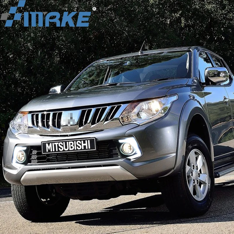 

12V Daytime Running Lights For Mitsubishi Triton L200 2015 2016 Drl LED Car Auto Fog Lamp Headlights