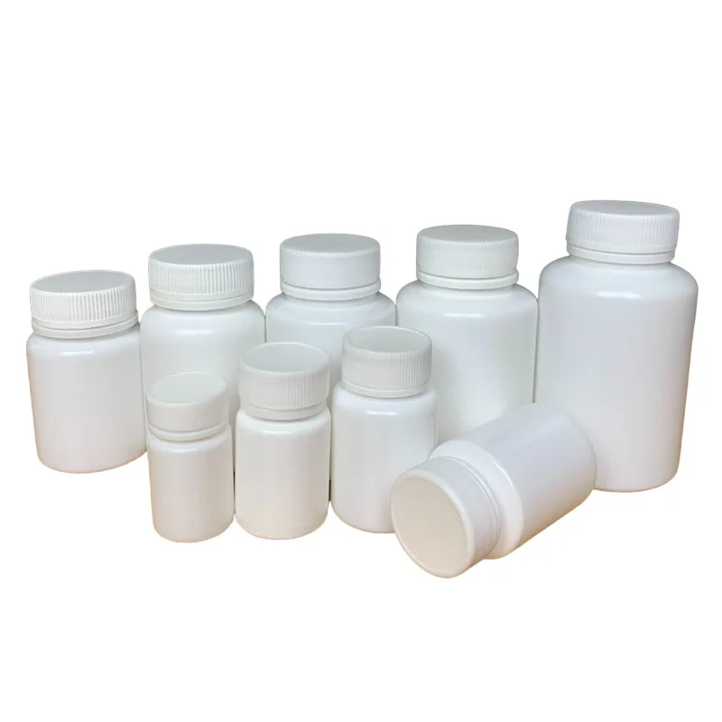 10Pcs Refillable Plastic Seal Bottles 15ml 20ml 30ml 50ml 100ml Vials Reagent store Container Plastic Screw cap 100pcs