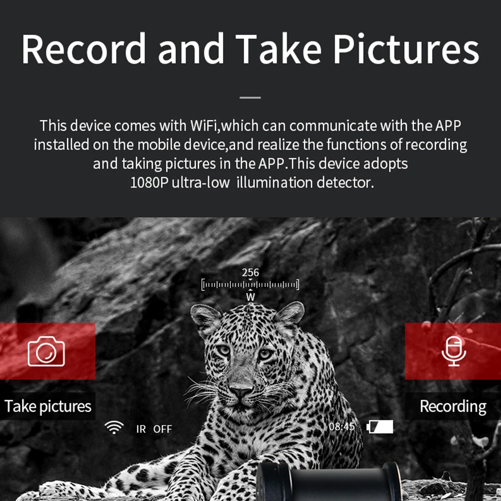 1X NVG 10 Helmet Mounted Day and Night Record Take Pictures Infrared Night Vision Hunting Scope