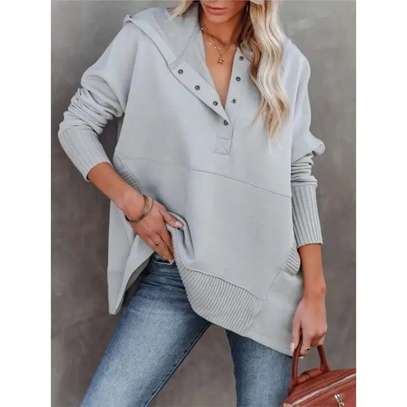 

Loose White Women Sweatirt Casual Vne Autumn Winter Faion Comfortable Cotton Thermal Sports Tirt Eight Sve