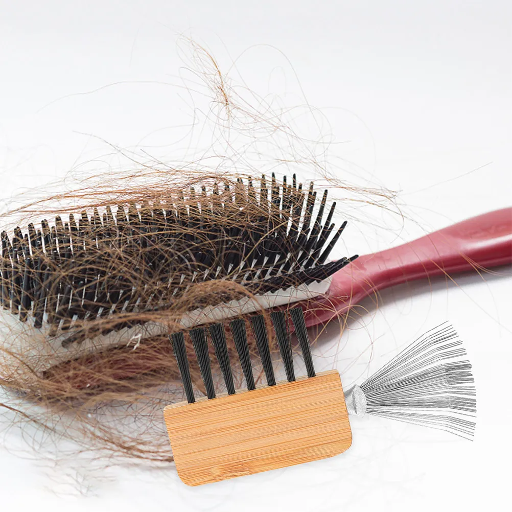 3Pcs Clear Comb Cleaner Tool Floral Cleaning Rake Flower Frog Tool Metal Arrangement Rake for Floral Maintenance Hair Brush