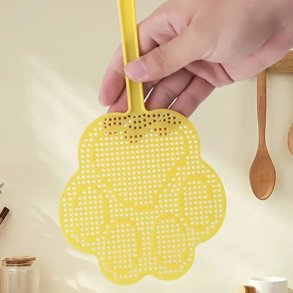 5pcs Mosquito Killing Plastic Thickened Fly Swatter Cute Cartoon Fly-Killing Swatter Long Handle Manual Flies-Racket Home