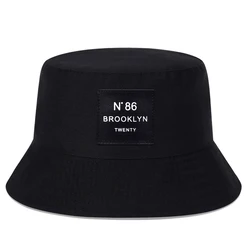 Spring Summer Brooklyn panama Bucket Hat Fisherman Hat Outdoor Travel Hat Fashion Sun Hats for Men Women Bob Panama bucket Hats