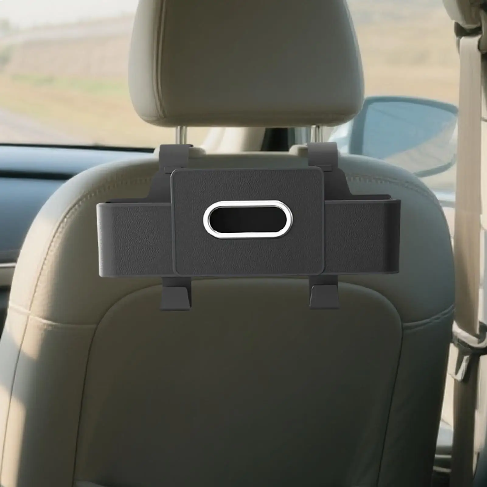 

Car Back Seat Organizer Storage With Hooks Tissue Holder Back Of Seat Car Organizer For Truck Travel Toddler Women Kids Men Trip