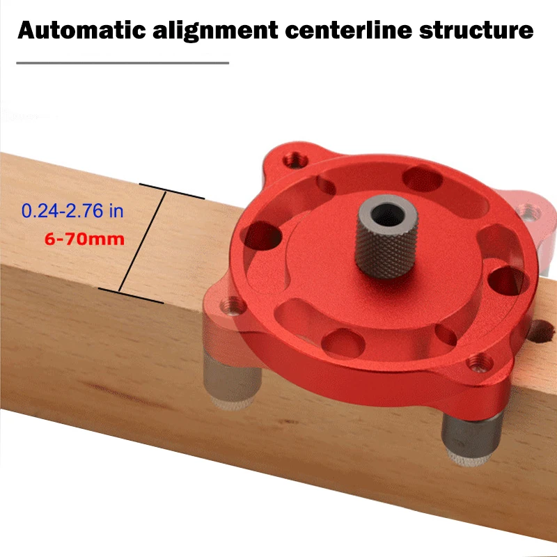 6-10mm Vertical Punching and Positioning Jig Set Manual Scribe Centre Drill Bit Perforator Guide Positioner DIY Woodworking Tool