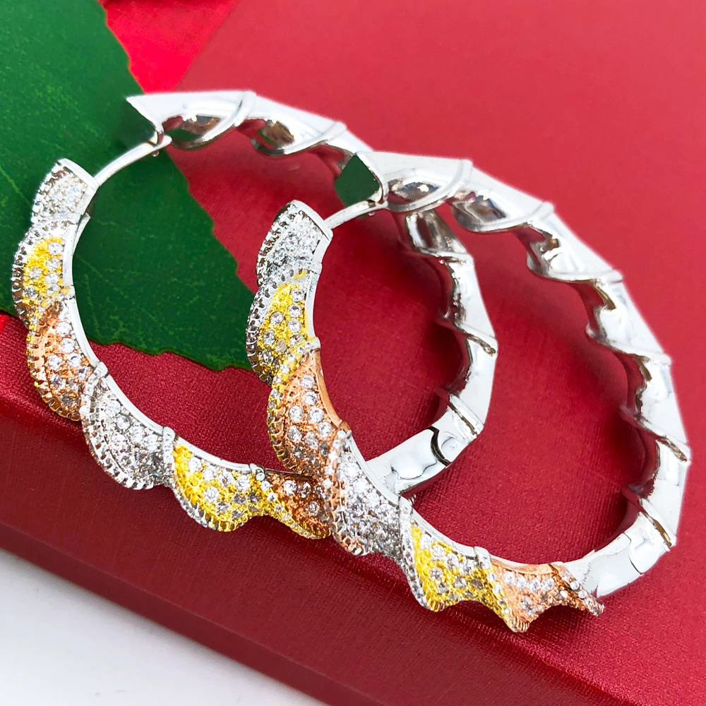 

Missvikki Romantic Sweet Hoop Pendant Drop Earrings Paved AAA Cubic Zirconia For Women Accessories Bridal Wedding Jewelry Brinco