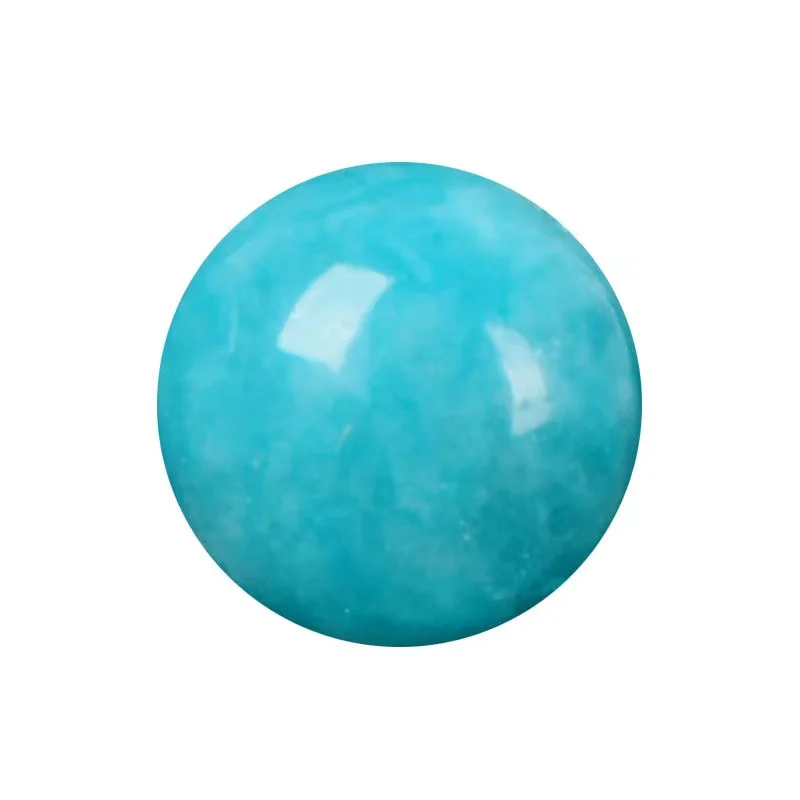 4A Natural Amazonite Handmade Crystal Single Bead