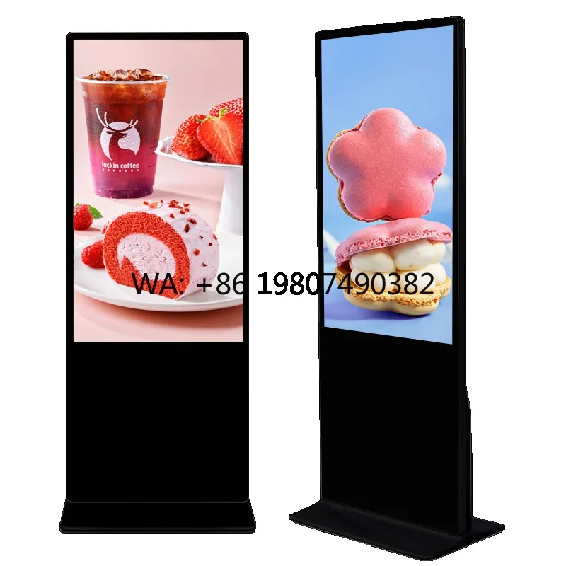 

2K 4K Capacitive Touch Floor LCD Digital Signage 32-55 Inch Indoor Advertising Screen For Shopping Mall Commercial Use
