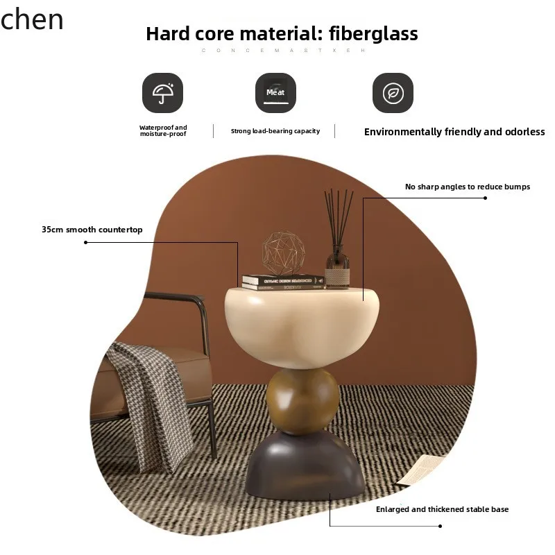YFY  Small Side Table Simple Modern Small Coffee Table Mini Corner Table High-end Home Decor