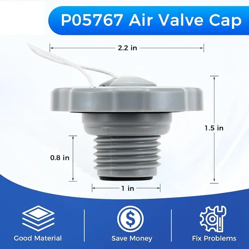 Imagen 2 del producto Tapa de válvula de aire P05767 para Coleman Bahamas Airjet Saluspa Lay Z Spa, repuesto de bañera de hidromasaje inflable, tapa de válvula de aire unidireccional