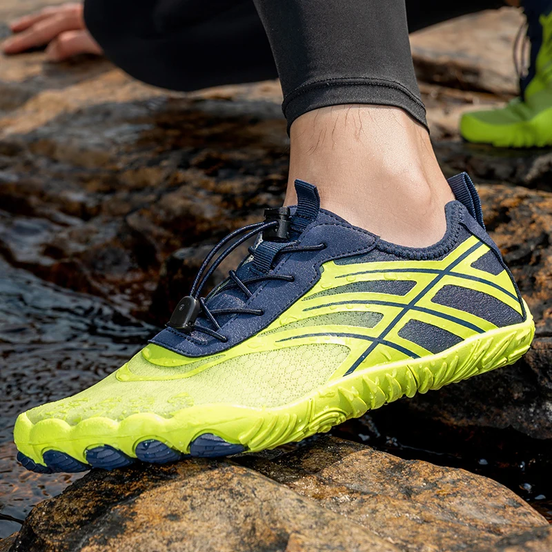 

Быстросохнущая летняя обувь для воды, мужская и женская дышащая пляжная уличная обувь для прогулок, мягкая нескользящая подошва, аква-обувь для серфинга, плавания