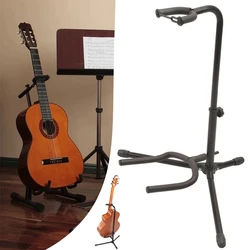 Vertical Guitar Stand Foldable and Adjustable Instrument Display Ukulele Pipa Bass Folk Classical Electric Wood Guitar Stand