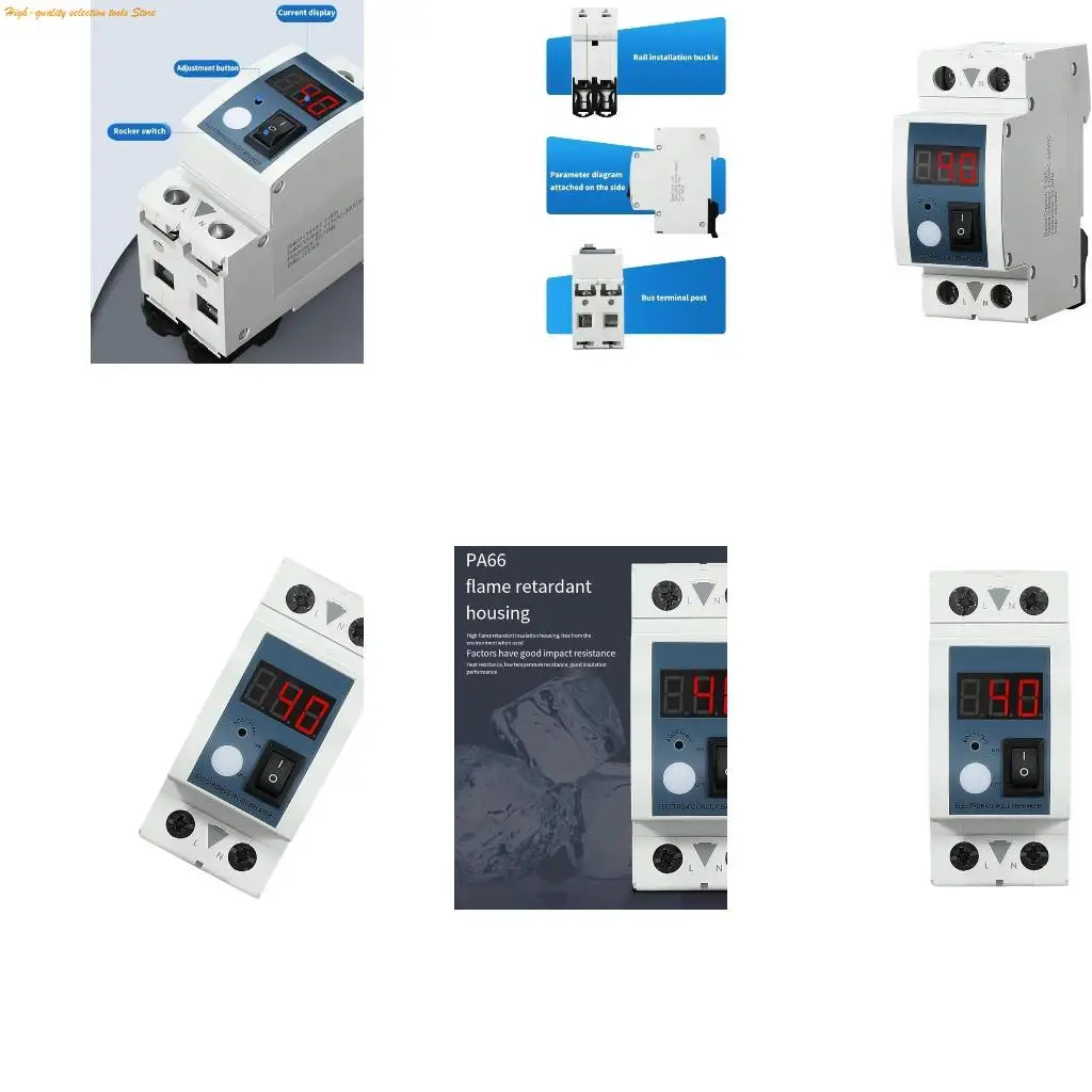 203F High Performances Current Limiting Switches 40A Adjustable Current Limiter PA66