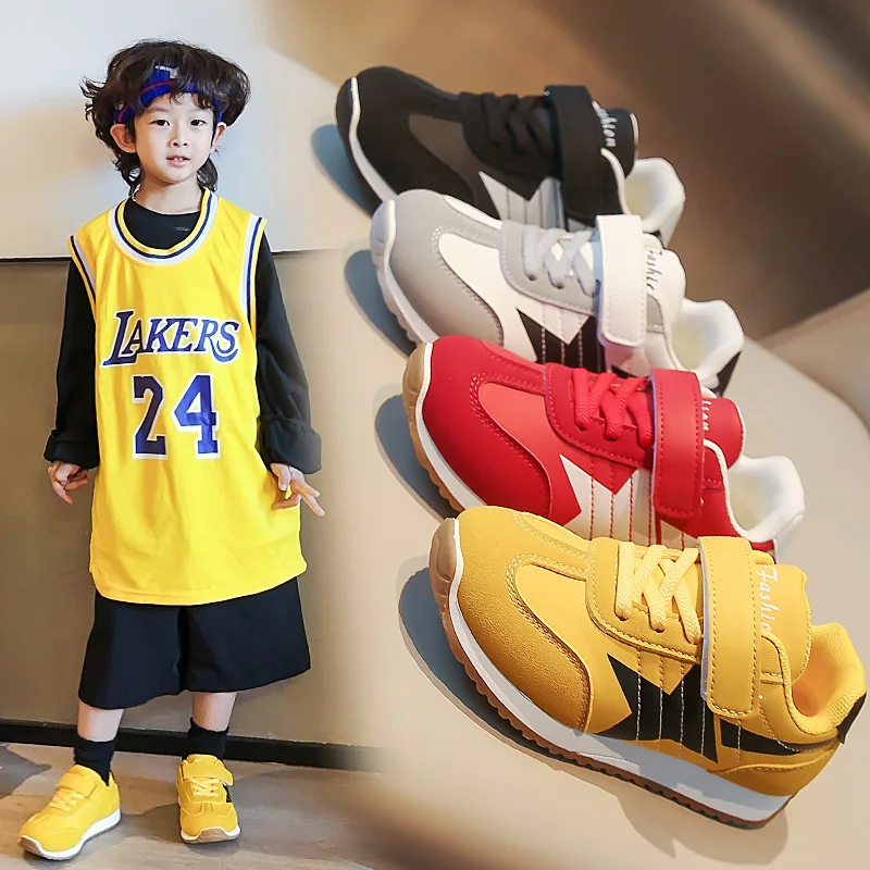 

Новинка 2023 года, детские кроссовки для мальчиков и девочек, мягкая нескользящая детская прогулочная легкая удобная простая обувь