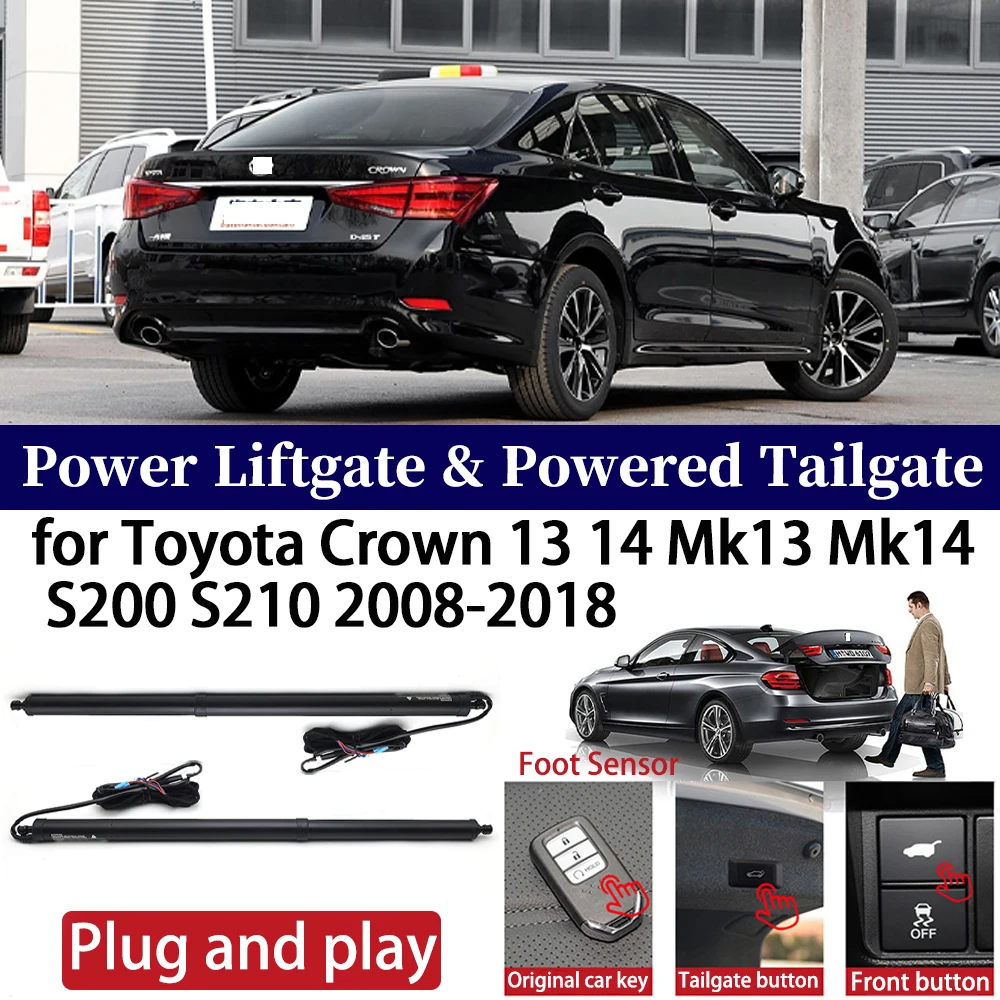 for Toyota Crown 13 14 Mk13 Mk14 S200 S210 2008-2018 Car Power Liftgate Automatic One-Click Powered Tailgate Strut opener