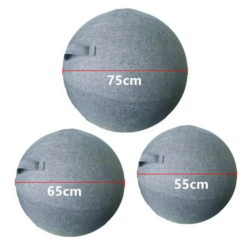 75cm Linen Yoga Ball Cover Balance Ball Protector Non-slip Fitness Ball Cover Gym Yoga Pilates Fitness Bodybuilding Accessories