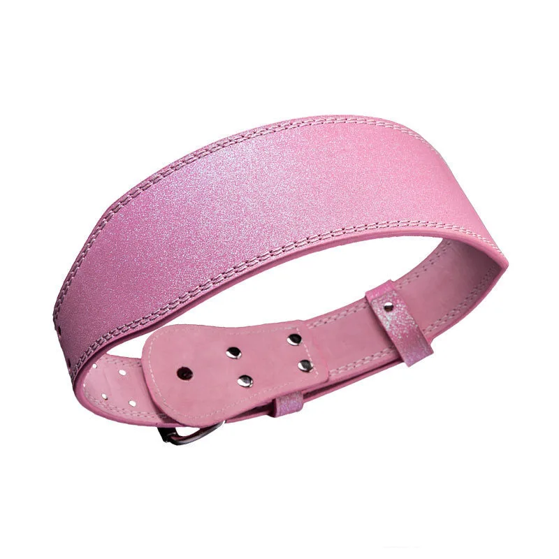 Fitness Power lifting Belt PU Leather Sparkling Pink Glitter Weightlifting Belt