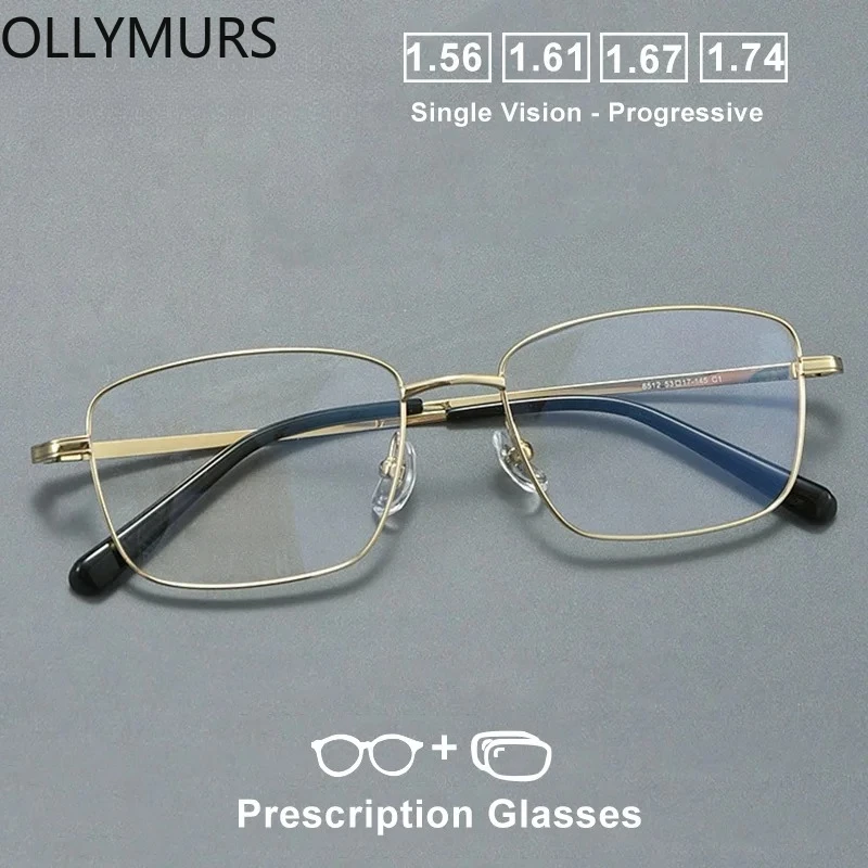 

OLLYMURS M размер мужские очки по рецепту полная оправа оптическая оправа новые прогрессивные очки для близорукости и дальнозоркости для чтения