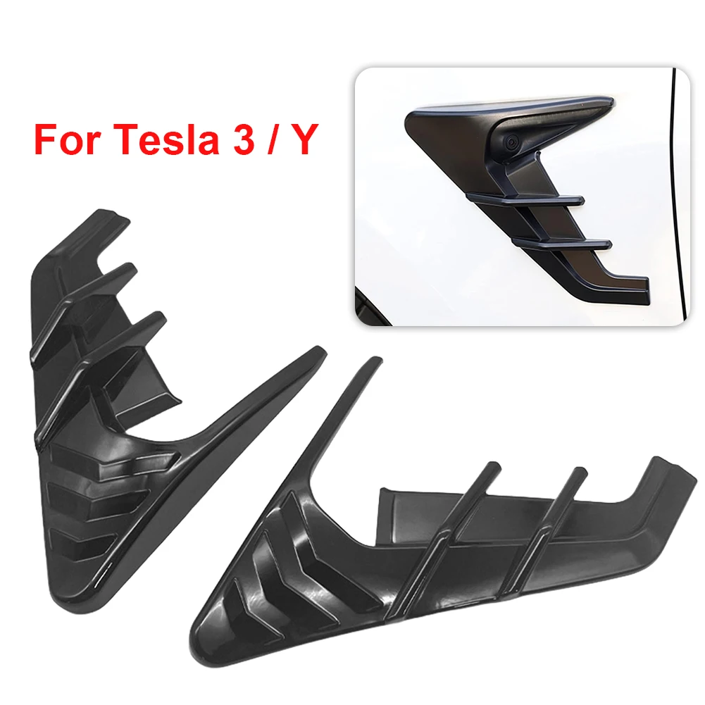 Camera Flanks Side Camera Indicator Protection Cover Modification Accessories Side Fender Camera Cover for Tesla Model 3 Model Y