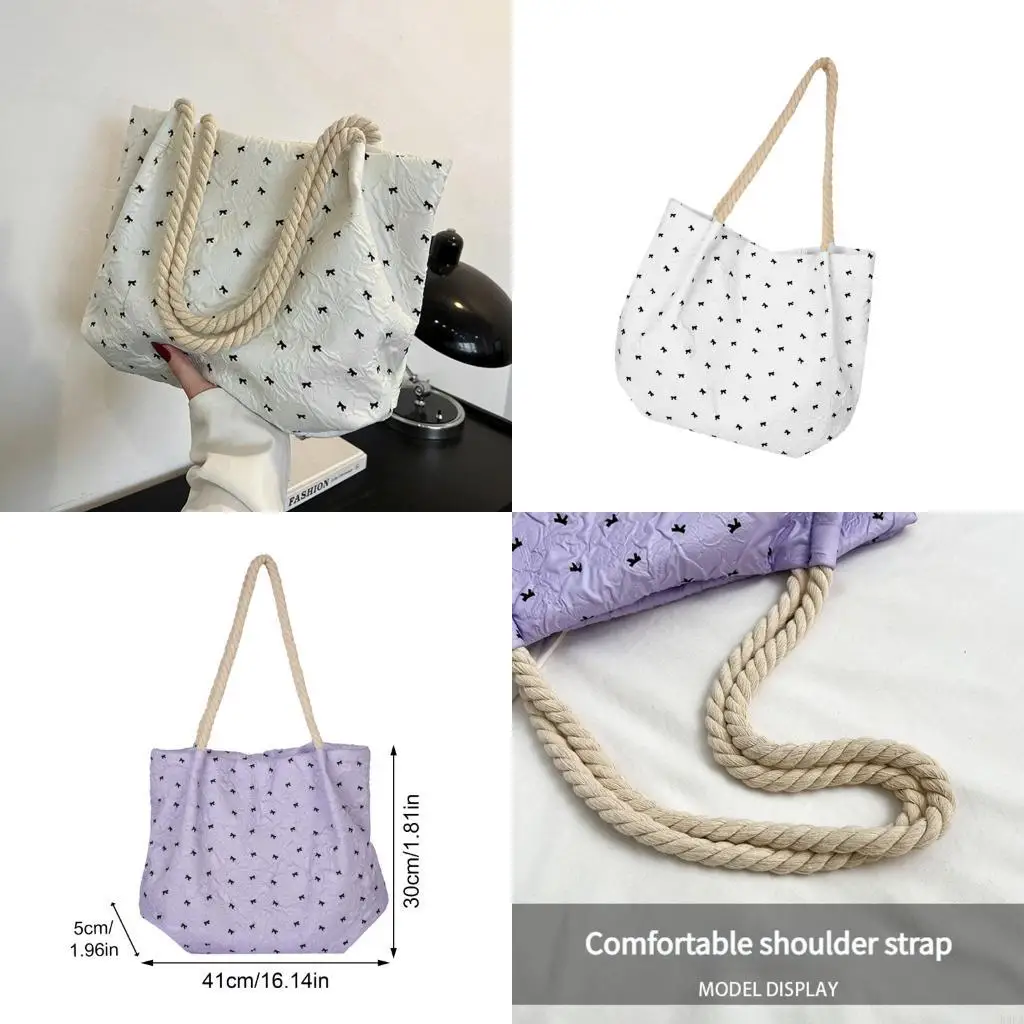 

Trendy Floral Design Oversized Carry Bag Lightweight Comfortable Daily Bag