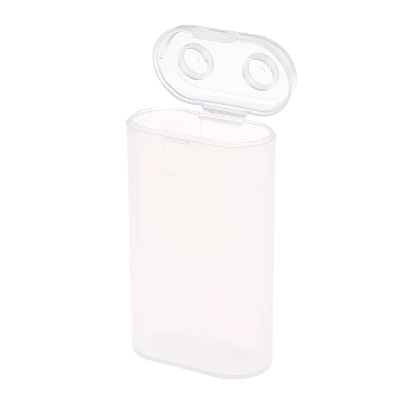 1PC 18650 Battery Portable Waterproof Clear Holder Storage Box Transparent Plastic Safety Case for 2 Sections 18650 Wholesale