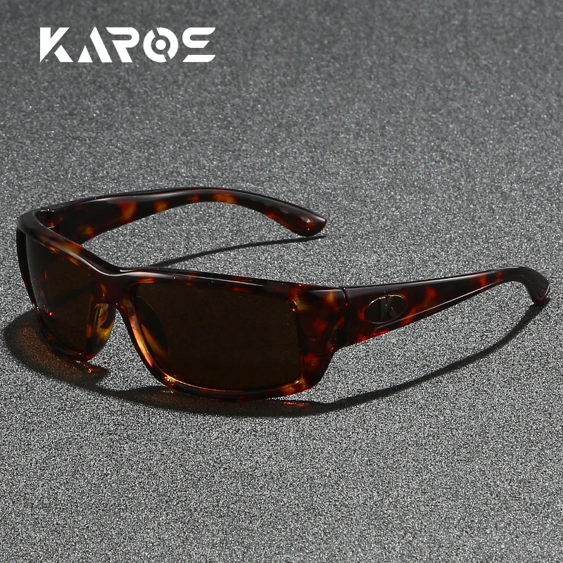 Karos الاستقطاب النظارات الشمسية الرجعية الرجال النساء القيادة ركوب الدراجات في الهواء الطلق الرياضة الشاطئ نظارات شمسية UV400 حماية النظارات الكلاسيكية