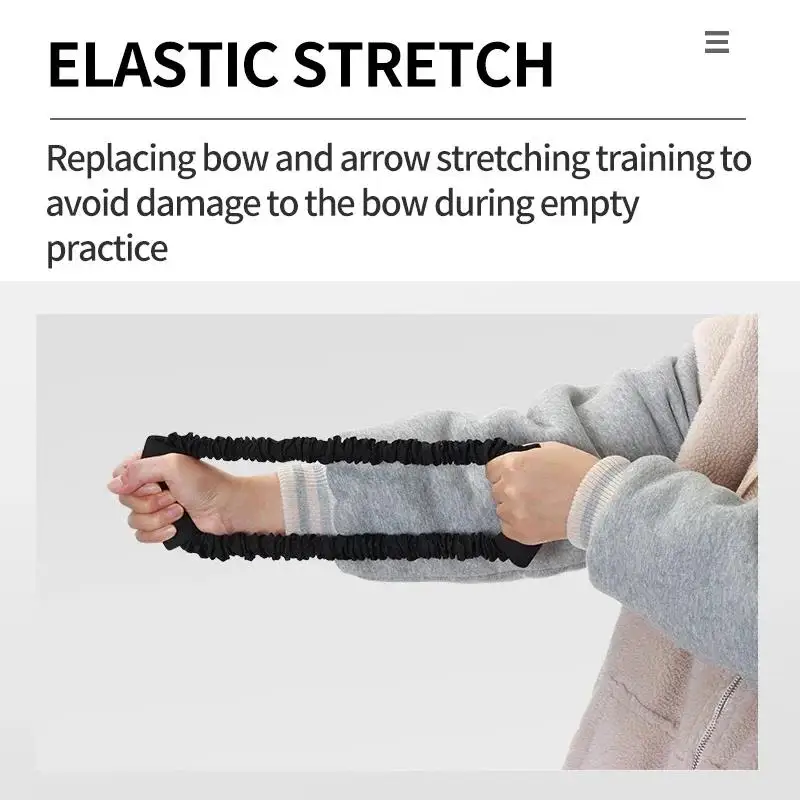 Archery Simulation Exerciser - Bow Trainer Tension Rope For Arm Strength Hunting Recurve Compound Practice
