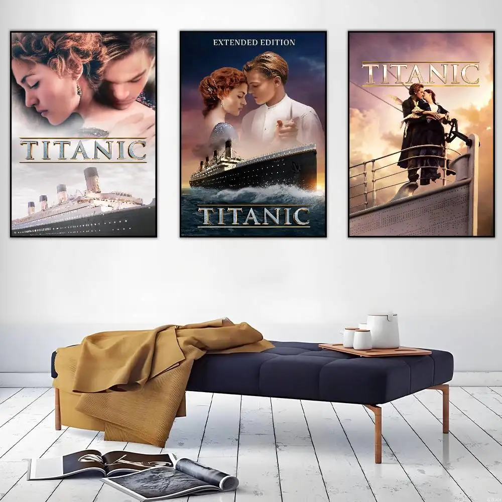 Постер-«Титаник»-из-фильма-липкая-настенная-художественная-печать-водостойкая-домашняя-гостиная-спальня-бар-эстетический-декор