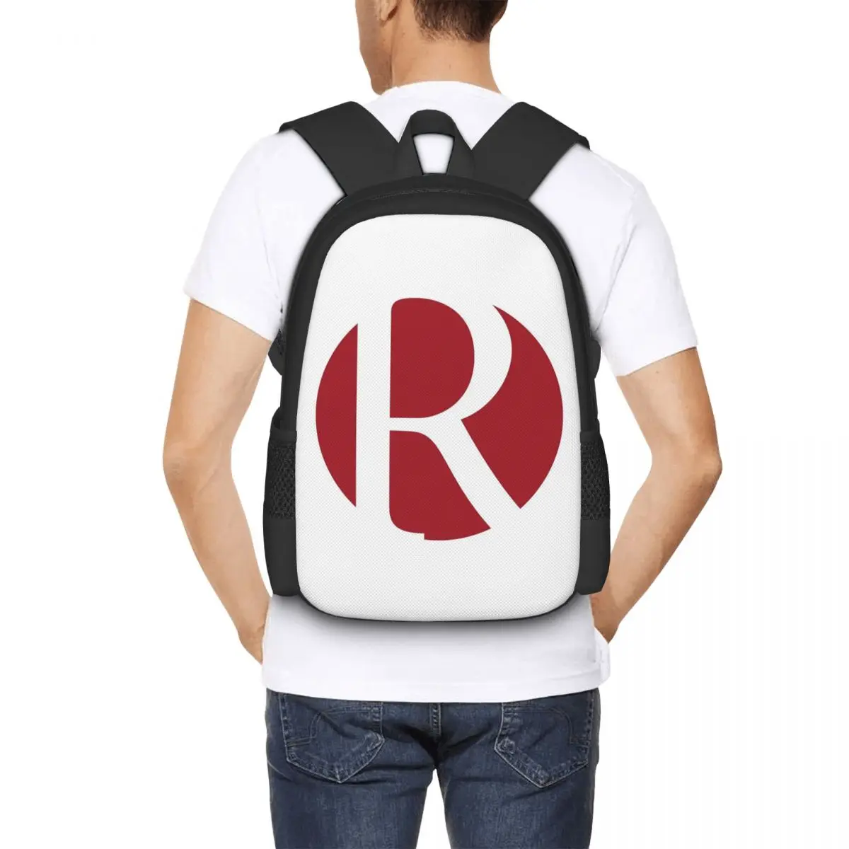 Round Robin Design Logo Merch Backpack Hot Sale Daypack Large Capacity Boys Girls BookBag School Bag Shoulder Bags for Men Women