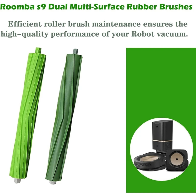 A86I-Sikat Rol Pengganti untuk Irobot Roomba S9 (9150) S9 + S9 Plus (9550) Seri S Sikat Rol Karet Penyedot Debu