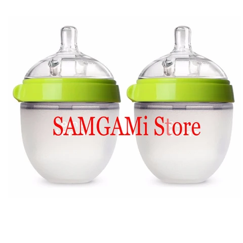 Силиконовые бутылочки Samgami для детей 5 и 8 унций — фото устройства