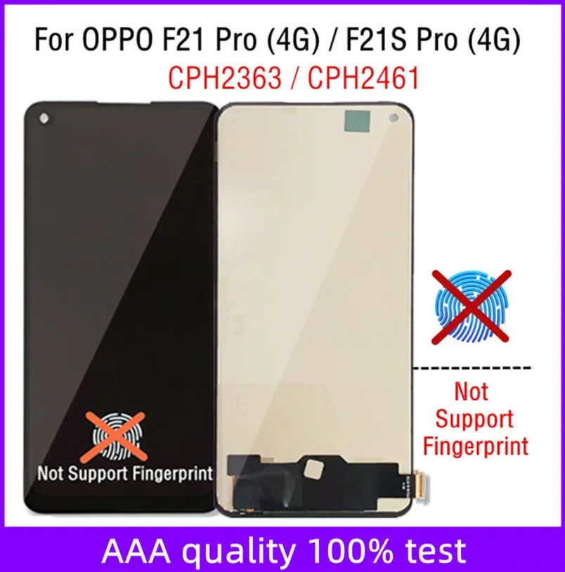 

ЖК-дисплей 6,43 "TFT для OPPO F21 F21S Pro 4G, ЖК-дисплей, сенсорный экран, дигитайзер в сборе, ремонт для CPH2363 CPH2461 LCD