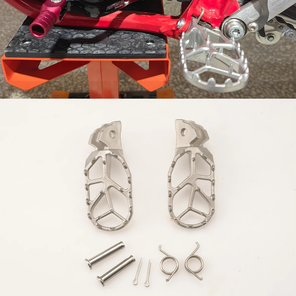 Electric off-road Motorcycles Accessories For Surron Sur-Ron Light Bee X &  Light Bee S Stainless Steel Foot Pedal